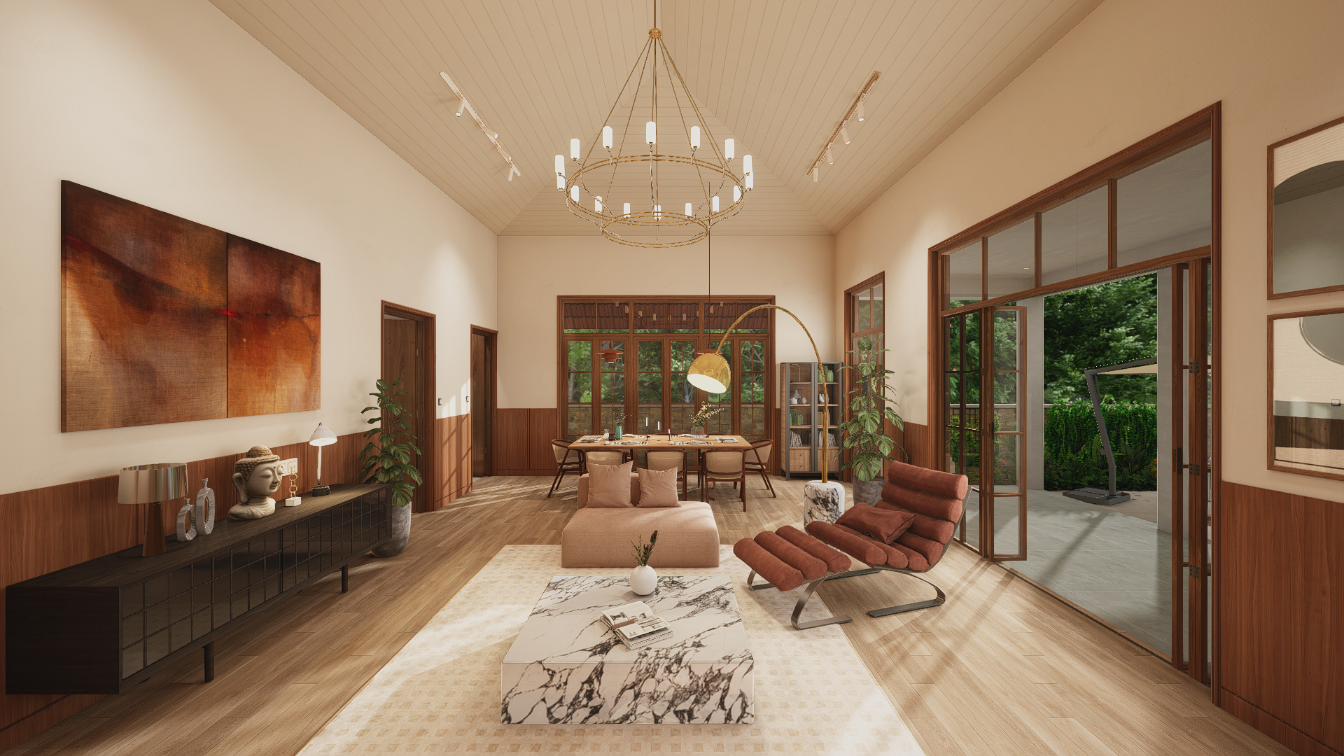 VR architectural visualization scene