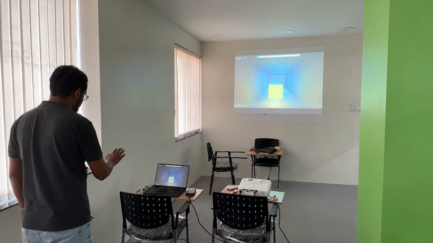 Synthetic data simulator generating annotated garage scenes